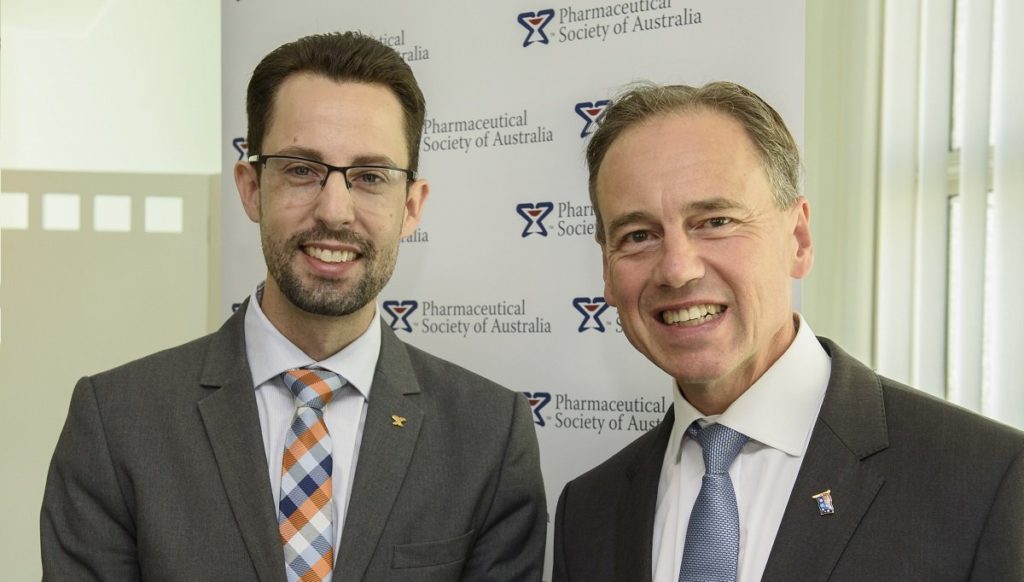 DrFreeman_MinisterHunt Chris Freeman and Greg Hunt