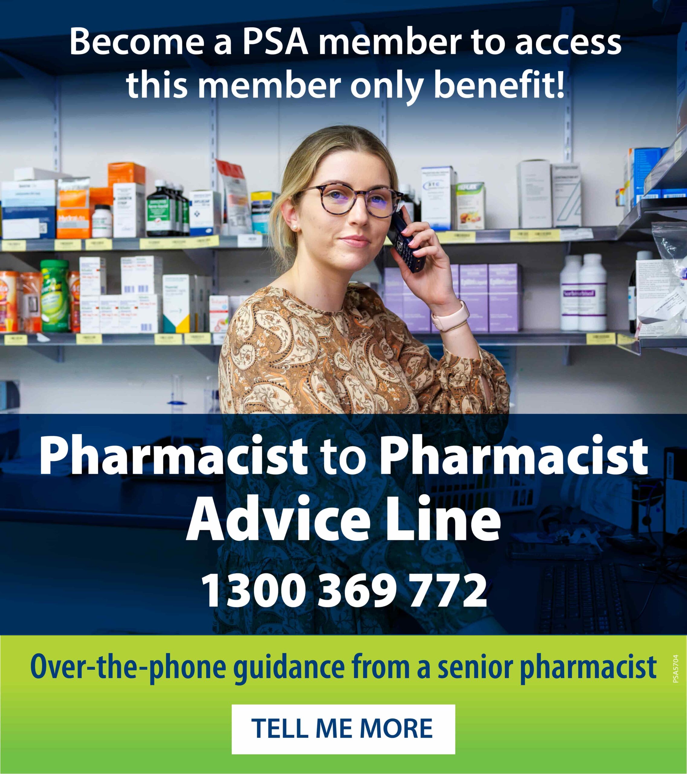 Link to Membership page - Pharmacist to Pharmacist advice line number - 1300369772
