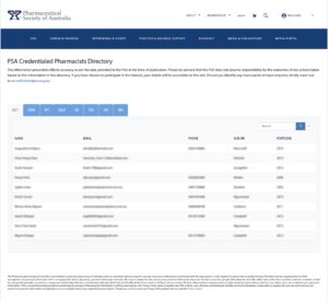 Image of PSA Credentialed Pharmacist Directory