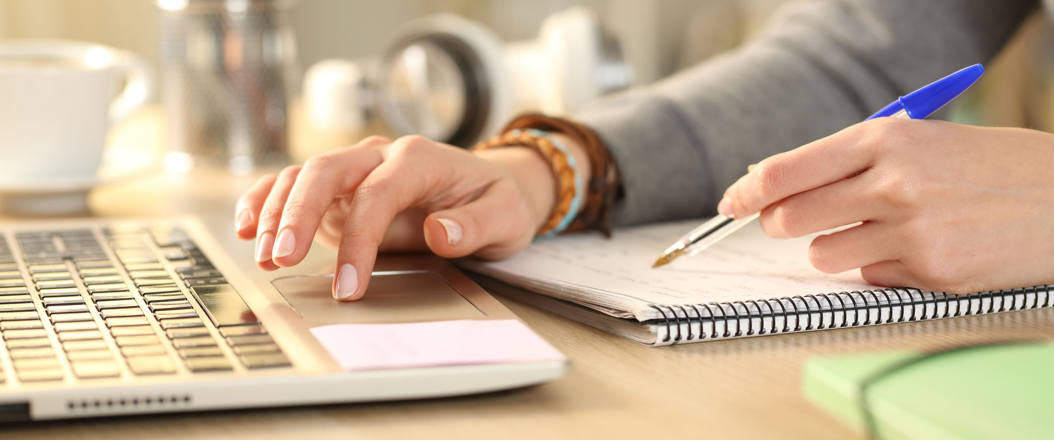 Hero image of person studying