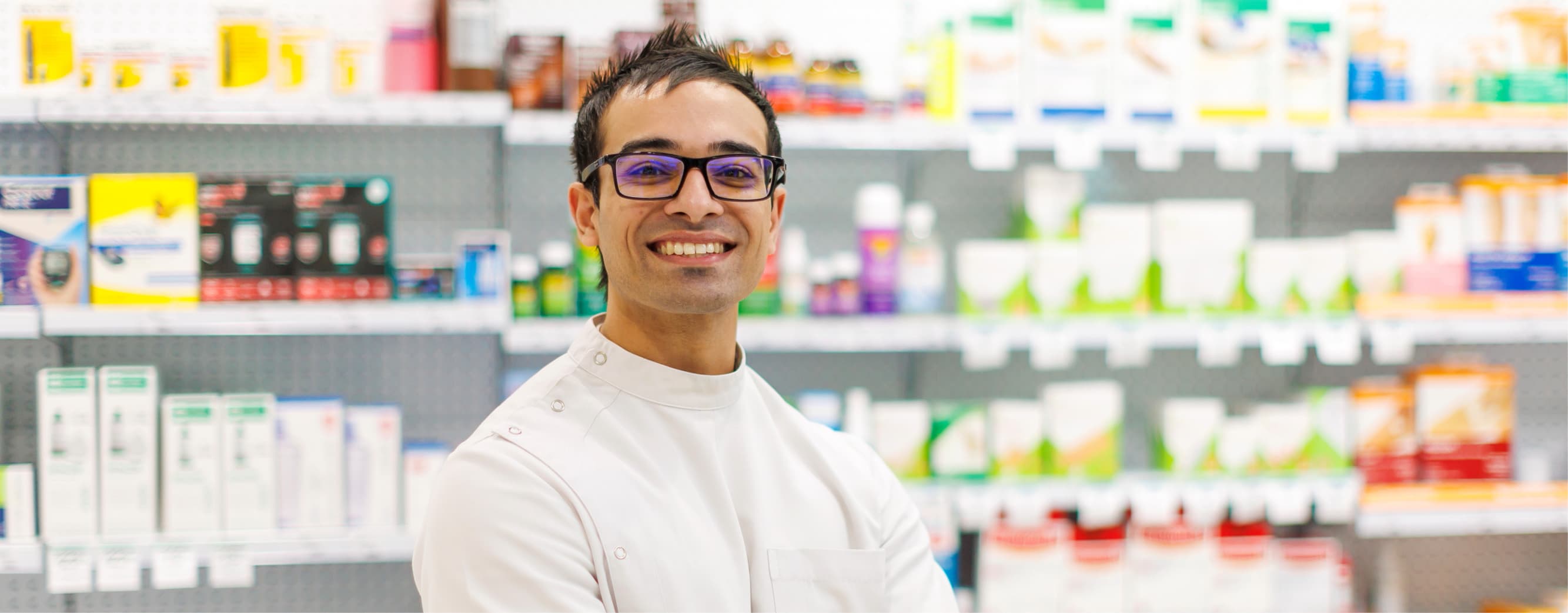 Advantage membership - male pharmacist